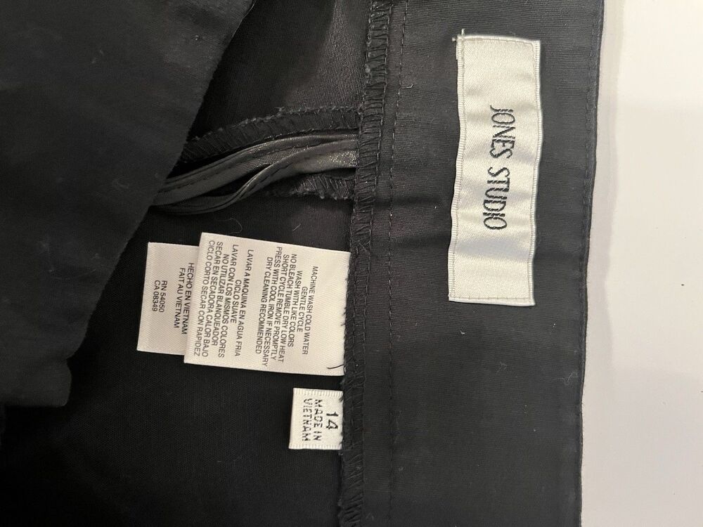 Jones Studio Separates Womens Black Pants Size 14 - Picture 7 of 9